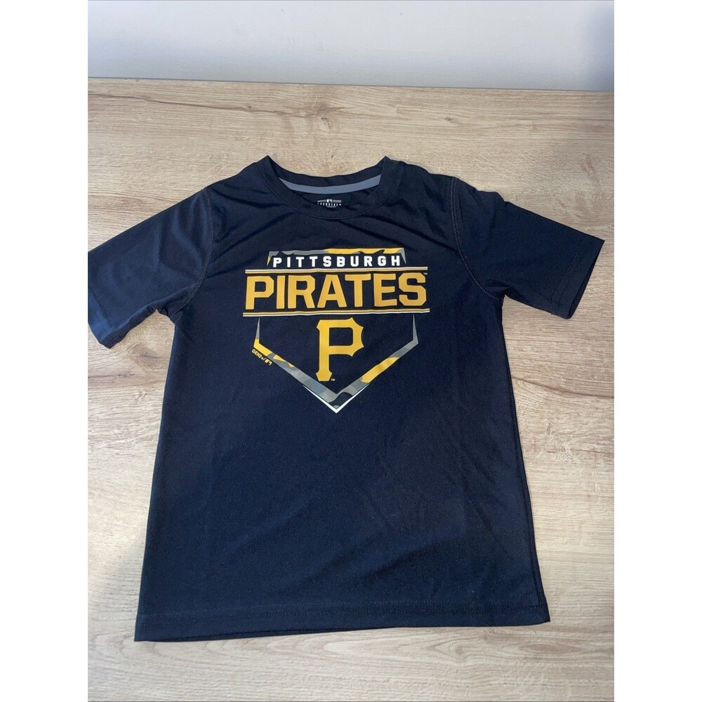 GEN2 by GENCO Pittsburgh Pirates Kids Size 5/6 Short Sleeve Shirt MLB Black